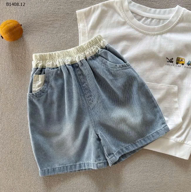 QUẦN SHORT JEANS MICKEY BÉ TRAI- sỉ 160k