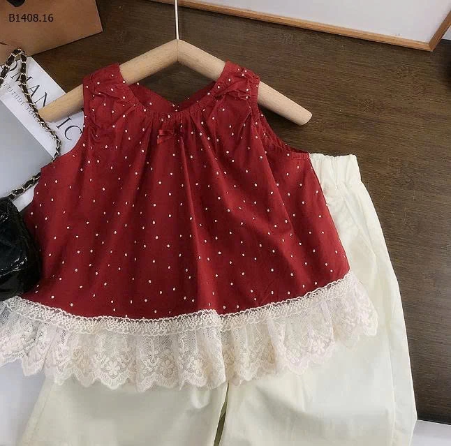 SÉT ÁO ĐỎ BI MIX QUẦN SUÔNG BG- sỉ 206k