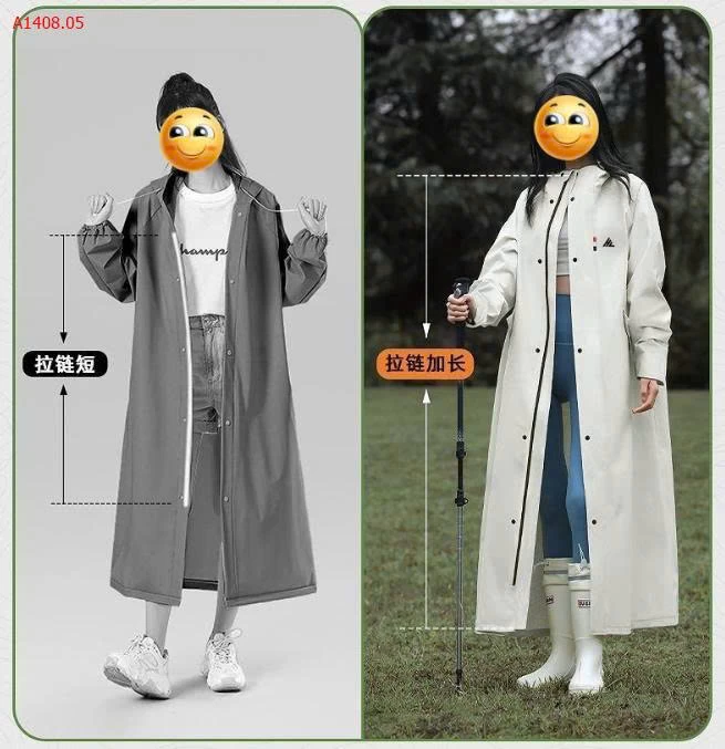 ÁO MƯA DÁNG DÀI -Sỉ 159k 