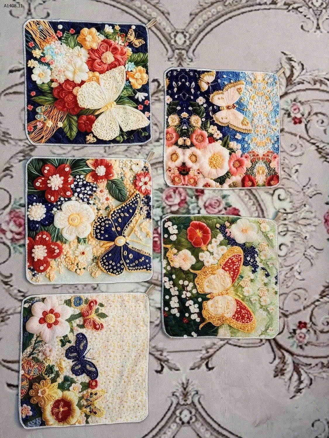 SET 10 KHĂN LAU TAY HOA -Sỉ giá  103k/1 set 10 khăn