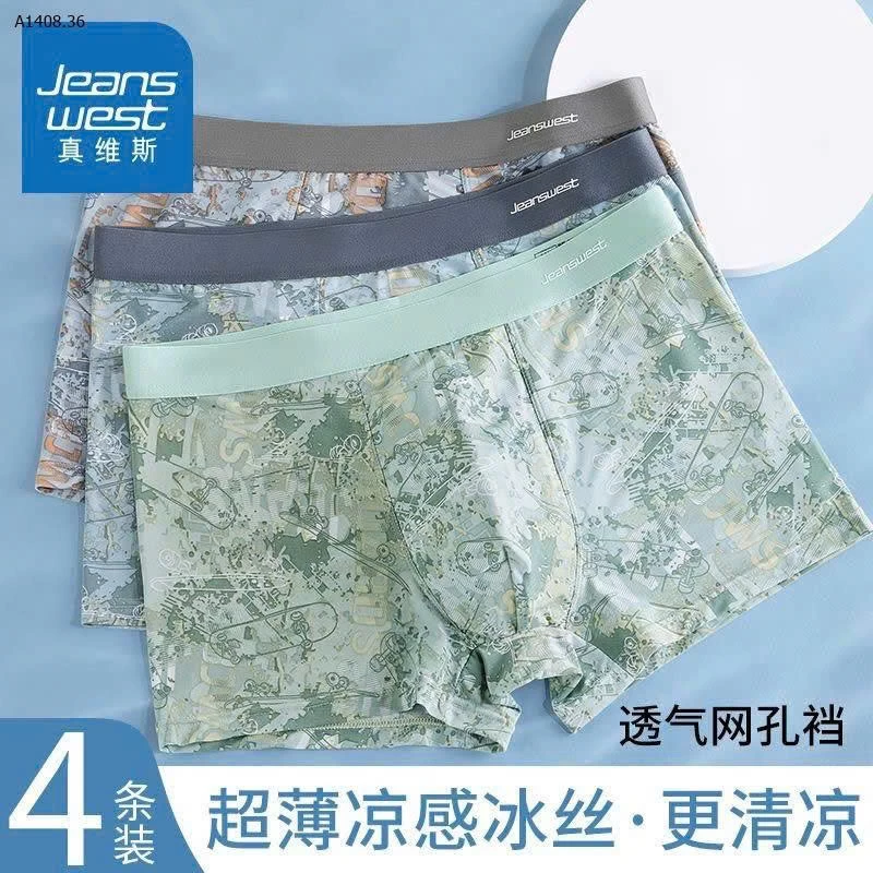 Set 4 boxer lụa băng siêu xịn sò Jeanswest  NAM - Sỉ giá 140k