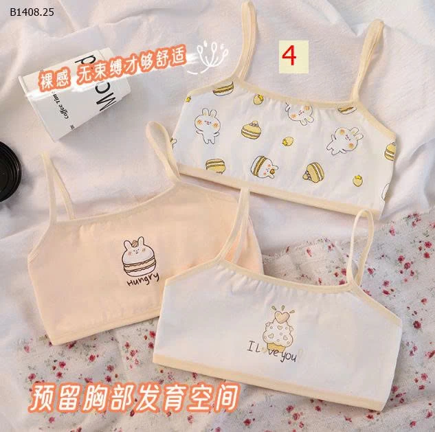 SET 3C ÁO LÓT CHO BÉ GÁI MỚI LỚN -Sỉ giá 60k/1 set 3 chiếc