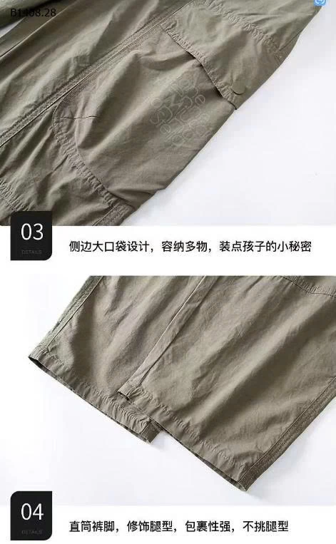 QUẦN TÚI HỘP BÉ TRAI-Sỉ giá 119k