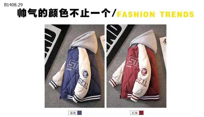 ÁO KHOÁC SIZE ĐẠI BÉ TRAI-Sỉ giá 172k