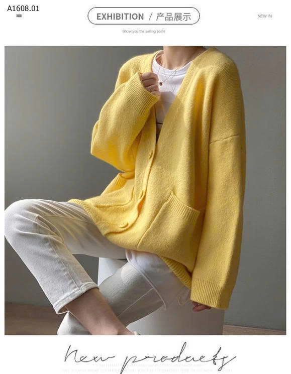 ÁO CARDIGAN NỮ CỔ V-Sỉ 129k