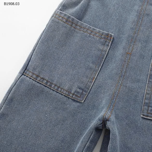 Quần yếm denim retro dễ thương PP lớn-Sỉ 113k