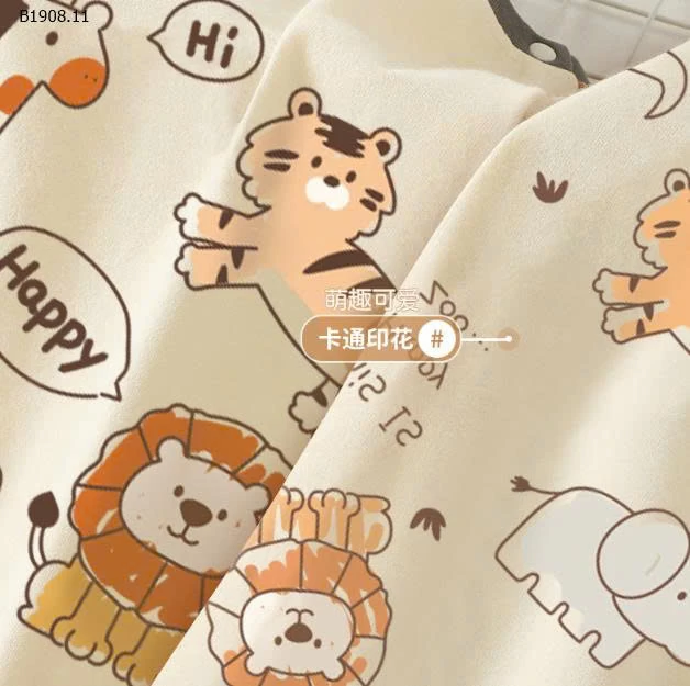 ÁO HOẠT HÌNH DÀI TAY PHỐI MÀU BT-Sỉ 79k