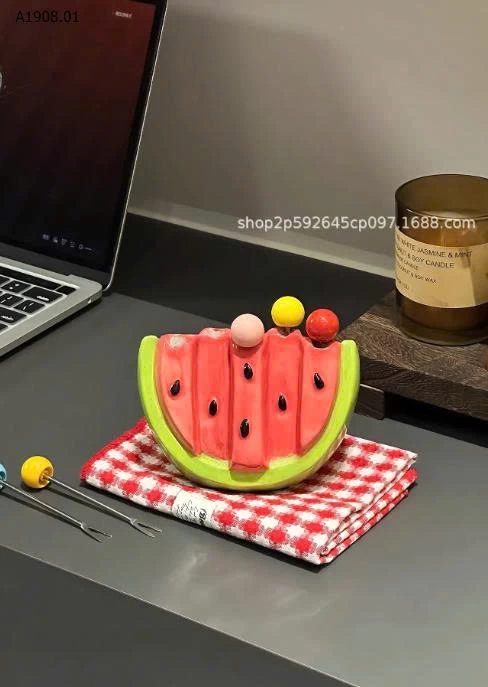 BỘ DĨA TRÁI CÂY HÌNH DƯA HẤU - sỉ 105k