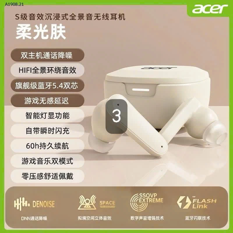 Tai nghe acer bluetooth 5.4- sỉ 175k