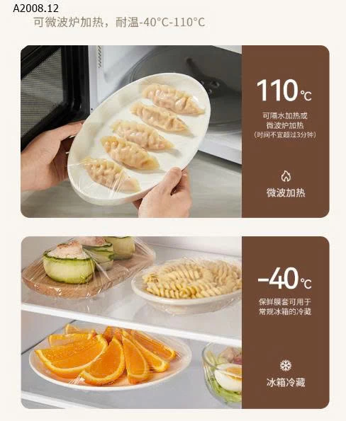 MÀNG BỌC THỰC PHẨM THẾ HỆ MỚI- Giá sỉ 90k/1 set 3 bịch (100 túi/1 bịch )