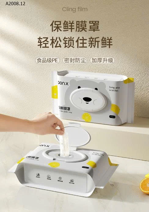 MÀNG BỌC THỰC PHẨM THẾ HỆ MỚI- Giá sỉ 90k/1 set 3 bịch (100 túi/1 bịch )