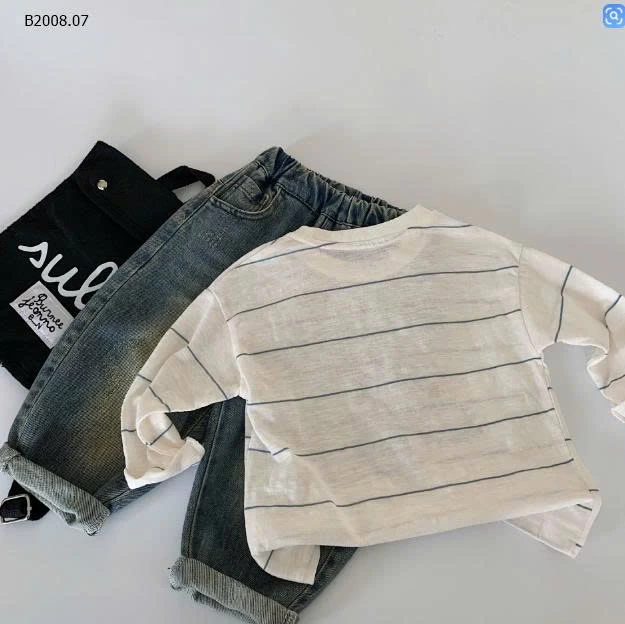 ÁO THUN XƯỚC KẺ NGANG- sỉ 122k