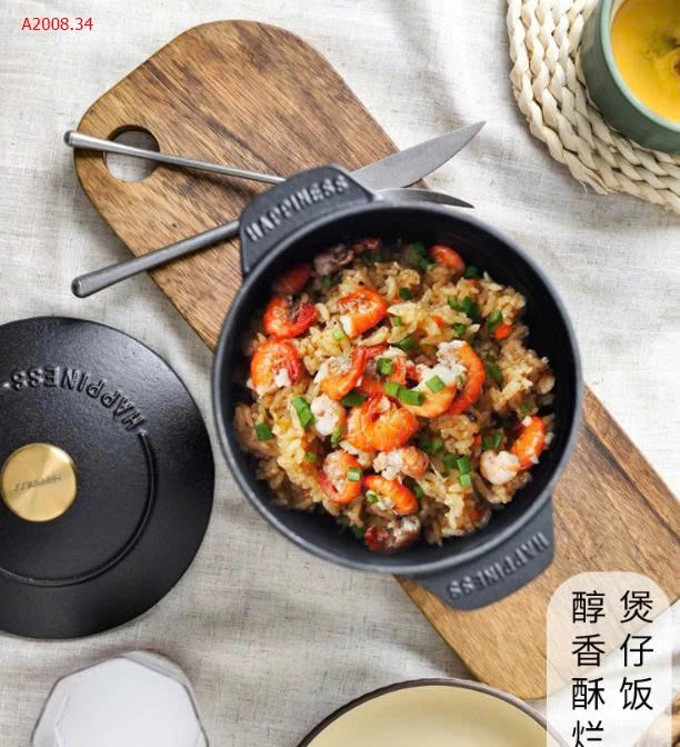 Nồi gang happiness- Giá sỉ  Size 16: 288k ▪️ Size 20: 382k