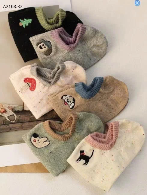 SET 10 ĐÔI TẤT LƯỜI CUTE CHO NỮ- Sỉ 50k/sét 10 đôi