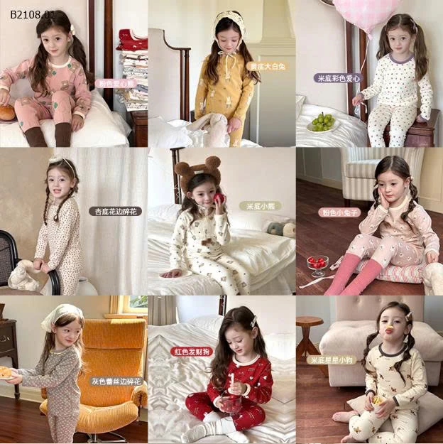 BỘ MẶC NHÀ DÀI TAY HÃNG AMBBKID -  Sỉ giá sz 80-150 : 128k/1b sz 160: 148k/1b 