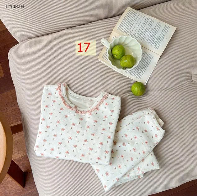 BỘ MẶC NHÀ DÀI TAY HÃNG AMBBKID- Sỉ giá sz 80-150 : 128k/1b sz 160: 148k/1b 