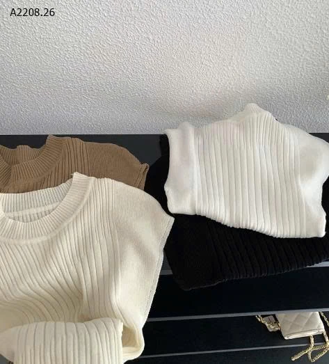 ÁO LEN MỎNG CỔ BO TAY HẾN - sỉ 103k