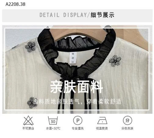  ÁO VOAN TAY DÀI CỔ NƠ - sỉ 145k