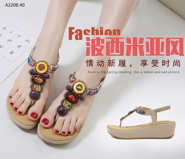 SANDAL ĐẾ XUỒNG BOHO SIKETU - si 240k