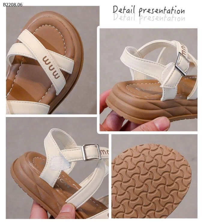 DÉP SANDAL QUAI ĐAN CHÉO BÉ GÁI-Giá sỉ Sz 26-30: 129k Sz 31-36: 138k
