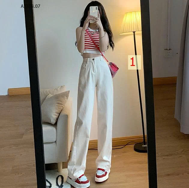 JEANS ỐNG SUÔNG CẠP CAO CHO NỮ - sỉ 139k