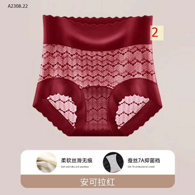 QUẦN LÓT CẠP CAO LỤA BĂNG  - sỉ 90k/set 2c chọn  màu size