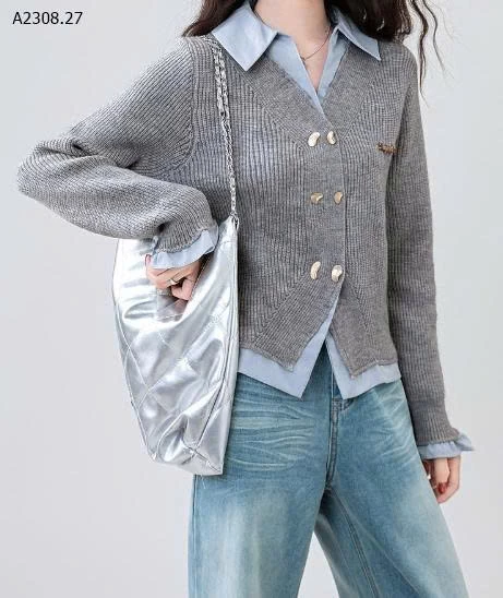 ÁO LEN PHỐI SƠ MI- sỉ 245k