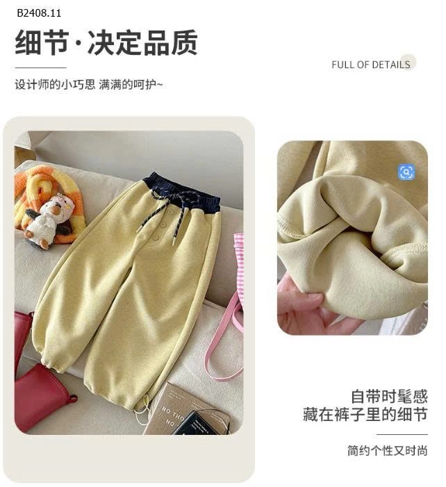 QUẦN RÚT GẤU PHỐI CẠP BG-Giá sỉ 157k