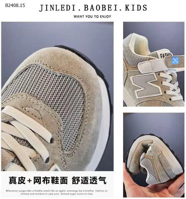 GIÀY THỂ THAO CHỮ N CHO BÉ-Giá sỉ sz 26-31: 148k sz 32-37: 156k 