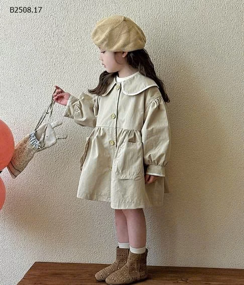 ÁO KHOÁC DÁNG DÀI CHO BÉ GÁI-Giá sỉ 216k 