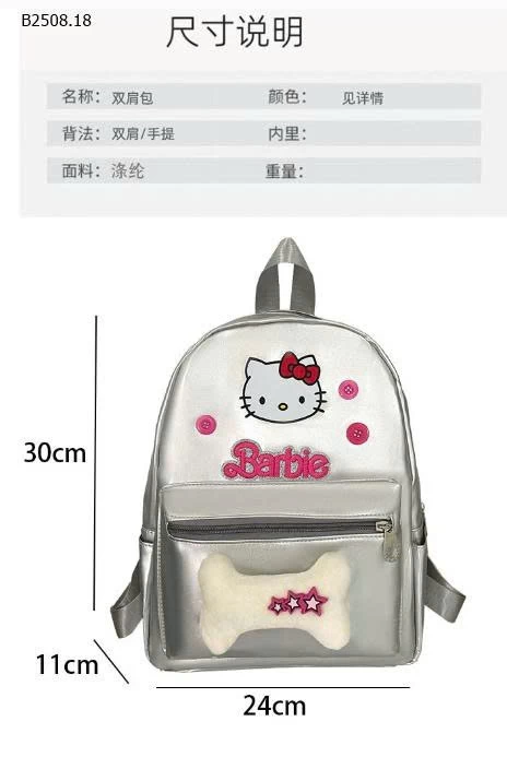 BALO THỜI TRANG KITTY BẠC MÀU-Giá sỉ 109k 