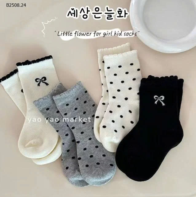 SET 8Đ TẤT NƠ CHẤM BI BG -Giá sỉ 49k 
