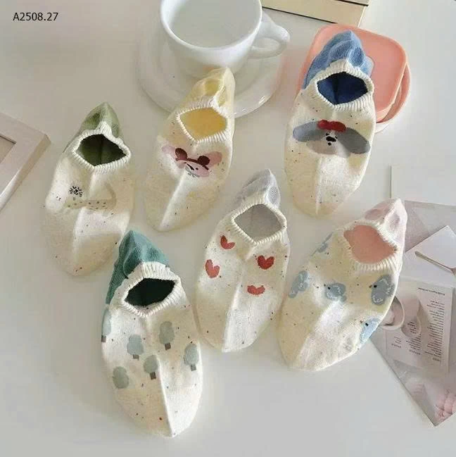  SET 8Đ TẤT NỮ MIX MÀU-Giá sỉ 40k set