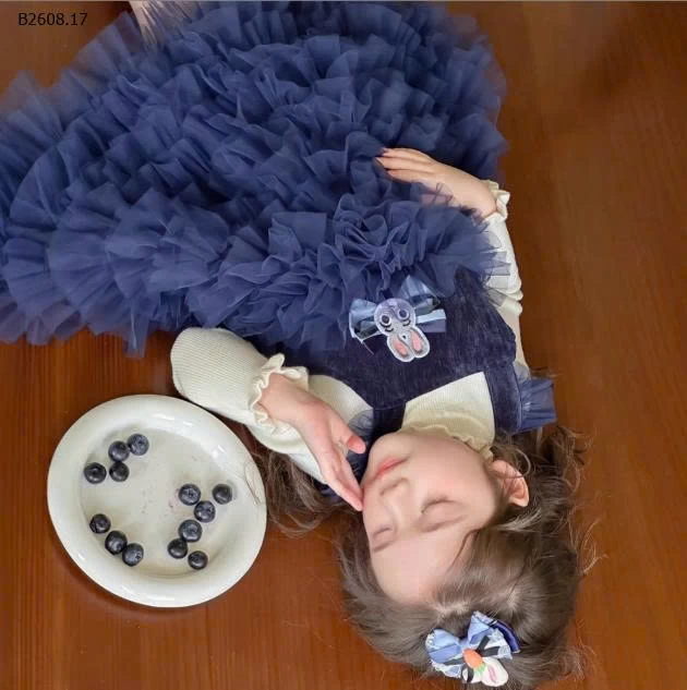 SÉT VÁY TUTU+ÁO LEN CHERRYCOCO-Giá sỉ 298k