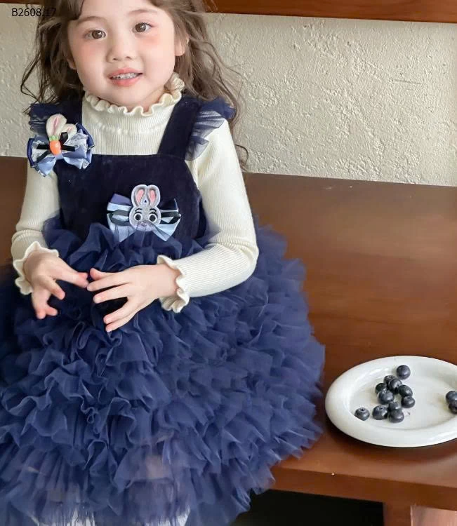 SÉT VÁY TUTU+ÁO LEN CHERRYCOCO-Giá sỉ 298k