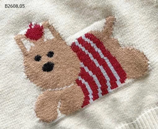 ÁO LEN HOẠ TIẾT HOẠT HÌNH CHO BÉ-Giá sỉ 138k.