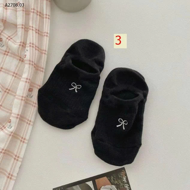 SET 10 ĐÔI TẤT CỔ NGẮN- Giá sỉ giá 52k/set 10đ mix