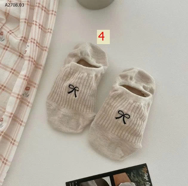 SET 10 ĐÔI TẤT CỔ NGẮN- Giá sỉ giá 52k/set 10đ mix