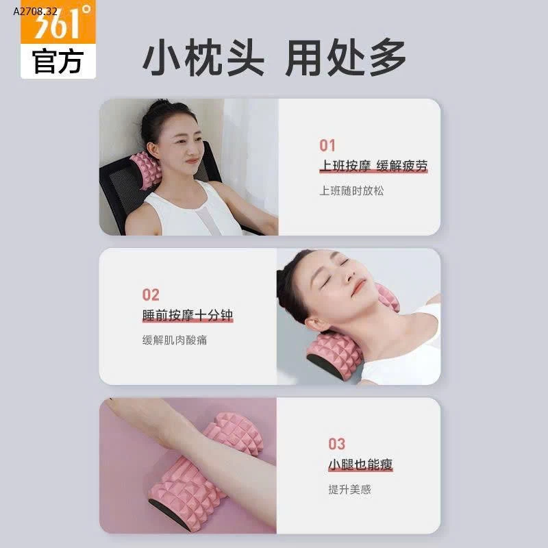GỐI MASSAGE CỔ 361° – ĐÁNH BAY MỎI GÁY CHỈ TRONG 10 PHÚT- Giá sỉ 115k