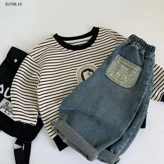 QUẦN JEAN CẠP CHUN BÉ TRAI-Giá sỉ 174k