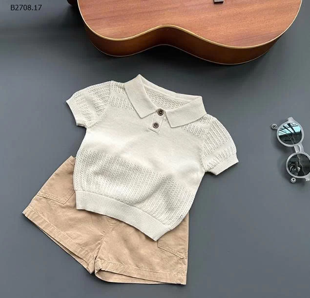 ÁO PHỐI QUẦN SHORT CHO BT-Giá sỉ mẫu 1, 2 ( áo ): 146k   mẫu 3,4 ( quần ): 123k 