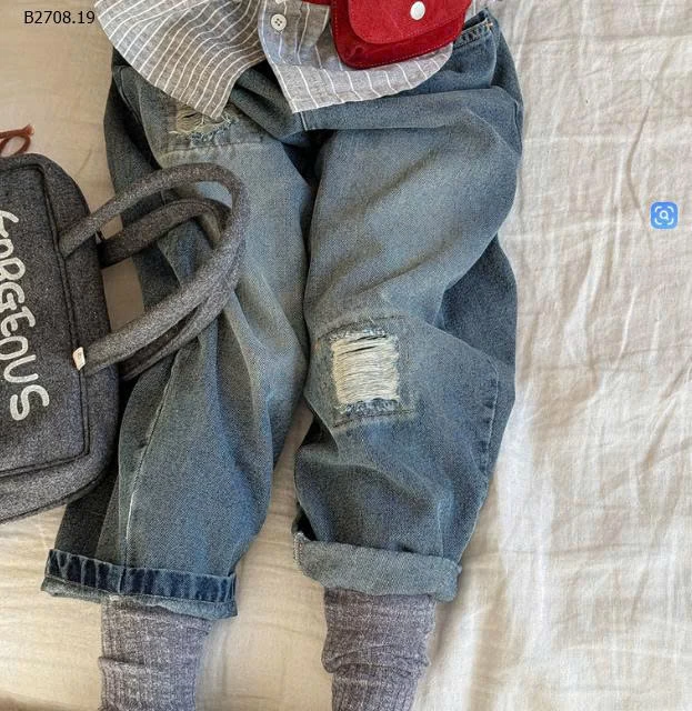QUẦN JEAN RÁCH CẠP CHUN ADBABY-Giá sỉ 199k