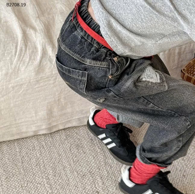 QUẦN JEAN RÁCH CẠP CHUN ADBABY-Giá sỉ 199k