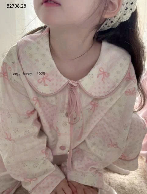 Bộ đồ ngủ cotton dài tay chữ A nhà Hey honey BG-Giá sỉ sz 90: 168k  sz 100-110: 194k  sz 120-130: 209k  sz 140-150: 235k  sz 160-170: 288k 