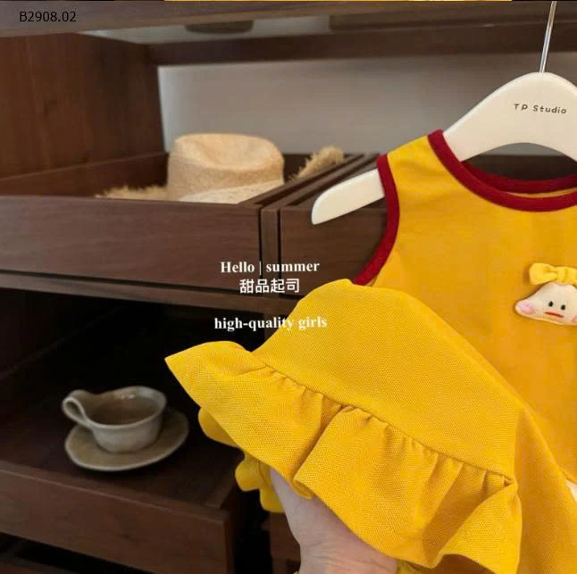 VÁY SÁT NÁCH VIỀN ĐỎ-Giá sỉ 158k