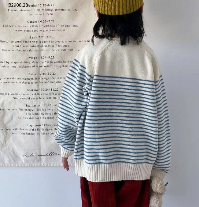 ÁO LEN SỌC XANH MTINYQUEEN-Giá sỉ 157k