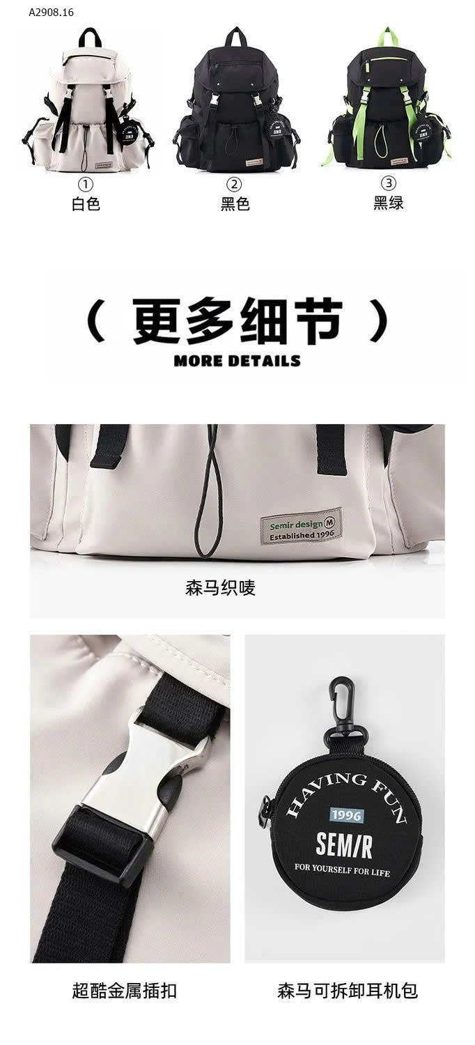 BALO SEMIR size đại , đi học , đi làm , đựng đồ đi chơi cũng rất tiện. - sỉ 299k