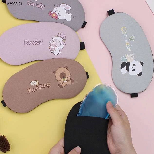 Mặt nạ ngủ che mắt băng họa tiết kute - sỉ  25k/set 2 chiếc 