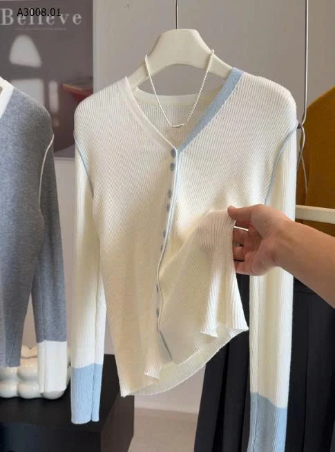 ÁO LEN CARDIGAN DỆT KIM PHỐI MÀU- sỉ 172k