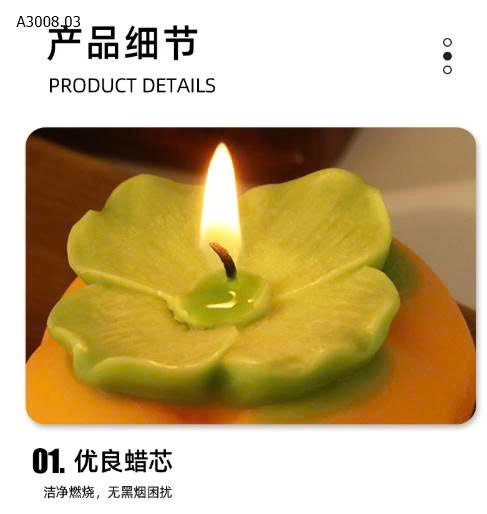 SET 2 HỘP NẾN QUẢ HỒNG- Giá sỉ 55k/1 set 2 hộp 